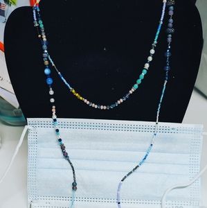 Hand Beaded Mask Necklace
